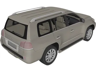 Lexus LX570 (2010) 3D Model preview