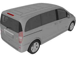 Mercedes-Benz Viano (2010) 3D Model preview