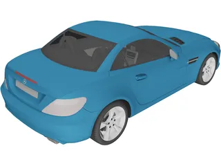 Mercedes-Benz SLK-Class R172 (2012) 3D Model preview