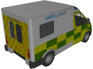 Ford Transit Ambulance 3D Model preview
