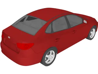 Hyundai Elantra (2008) 3D Model preview