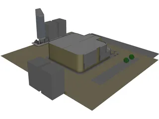 Shopping Mall 3D Model preview