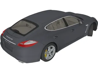 Porsche Panamera Turbo S (2012) 3D Model preview