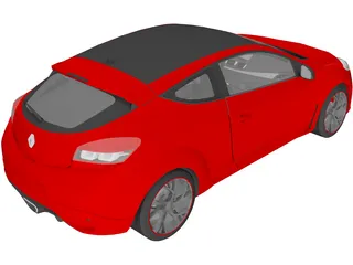 Renault Megane RS 265 (2013) 3D Model preview