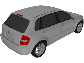 Kia Spectra (2007) 3D Model preview