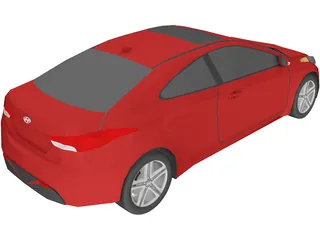 Hyundai Elantra Coupe (2012) 3D Model preview
