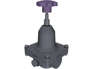 Pressure Reducing Valve 3D Model preview