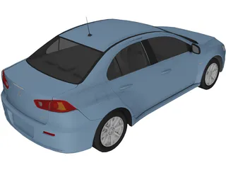 Mitsubishi Lancer ES 3D Model preview