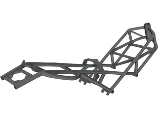 Ducati Monster M900 Frame 3D Model preview