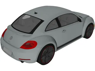 Volkswagen Beetle Turbo (2012) 3D Model preview