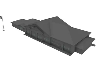 Fire Station 3D Model preview