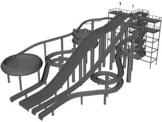 Waterpark 3D Model preview
