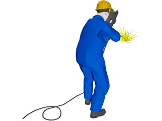 Welder Worker 3D Model preview