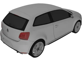 Volkswagen Polo GTi (2012) 3D Model preview