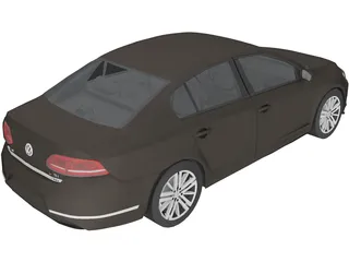 Volkswagen Passat (2011) 3D Model preview