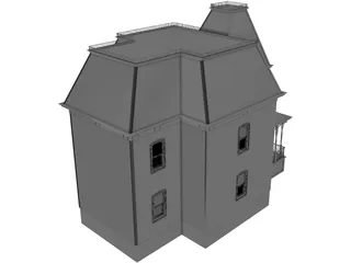 Psycho House 3D Model preview