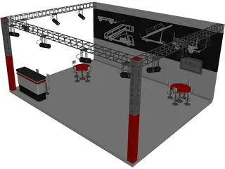 Exhibition Stand Ersel 3D Model preview