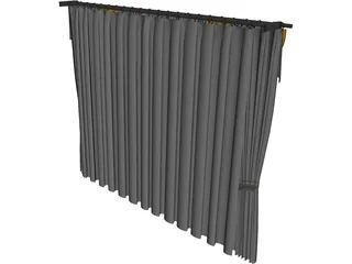 Curtain 3D Model preview