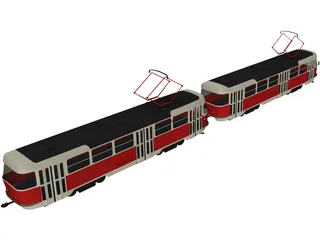 Tatra T30 Train Tramvay 3D Model preview