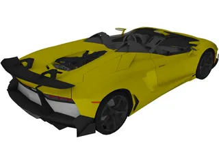 Lamborghini Aventador J Roadster 3D Model preview