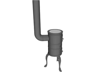 Fireplace Classic 3D Model preview