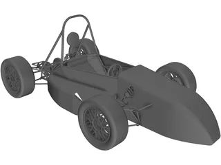 UTSA FSAE Car (2009) 3D Model preview