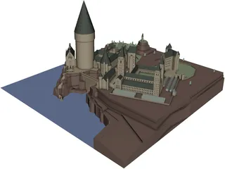 Hogwarts School of Witchcraft and Wizardry 3D Model preview