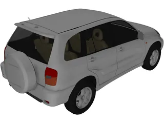 Toyota RAV4 5-door (2001) 3D Model preview