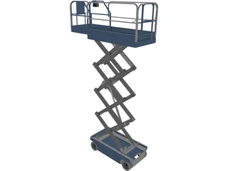 Scissor Lift 3D Model preview