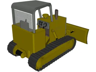 Bulldozer 3D Model preview