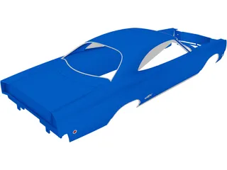 Plymouth GTX Body (1968) 3D Model preview