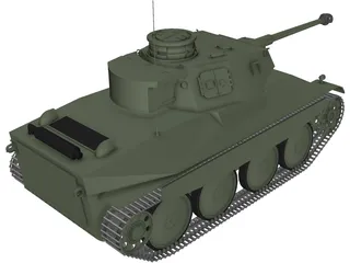 Panzer 38 3D Model preview