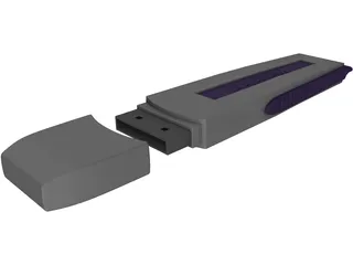 Kingston USB Flash Disk 3D Model preview