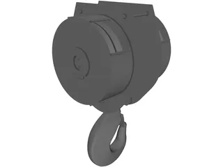 Crane Hook 15ton 3D Model preview