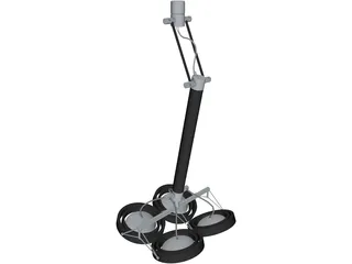 Designer Lamp 3D Model preview