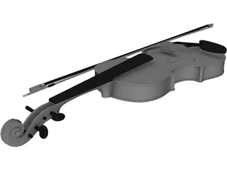Violin 3D Model preview