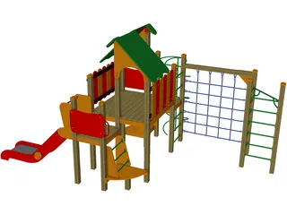Playground Equipment 3D Model preview