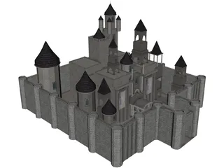 Castle 3D Model preview