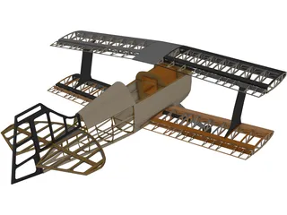 Pitts S-1 RC Aircraft 3D Model preview