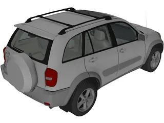 Toyota RAV4 5-door (2004) 3D Model preview
