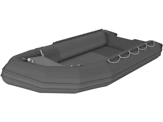 Small Inflatable Boat 3D Model preview