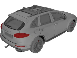 Porsche Cayenne Turbo (2014) 3D Model preview
