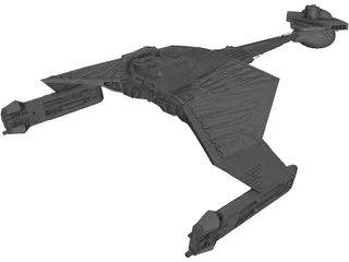 Ktinga Class Battle Cruiser 3D Model preview