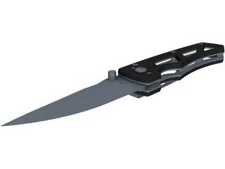 Tactical Knife 3D Model preview