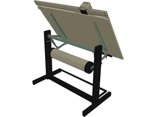 Drafting Table 3D Model preview