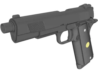 Colt M1911A1 3D Model preview