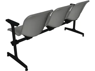 Bench 3D Model preview