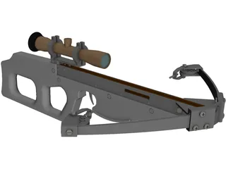 Modern Compound Crossbow 3D Model preview