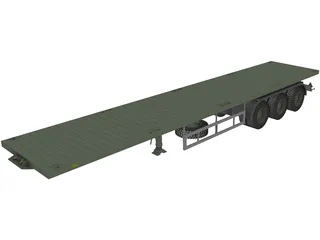 Tralier 3D Model preview