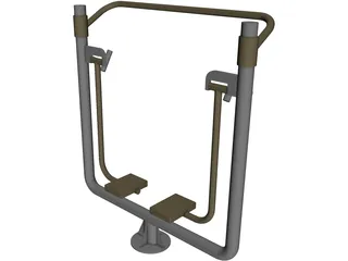 Outdoor Gym 3D Model preview